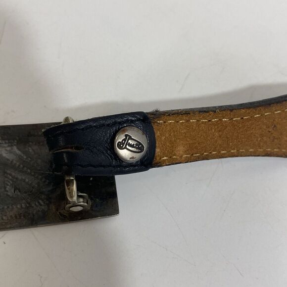 Vintage Hopi Native Lyman Nasawytewa Kokopelli Sterling Silver Buckle - Picture 8 of 9